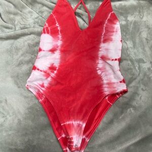 Topshop tie-dye bodysuit